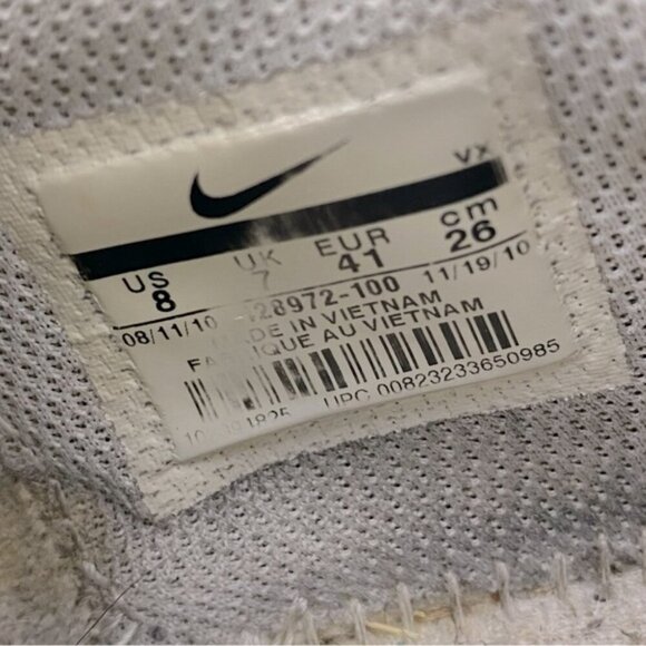 Vintage Nike Impax Atlas 2 White Red Lace Up Trainers Athletic Sneakers 8 - Picture 8 of 15